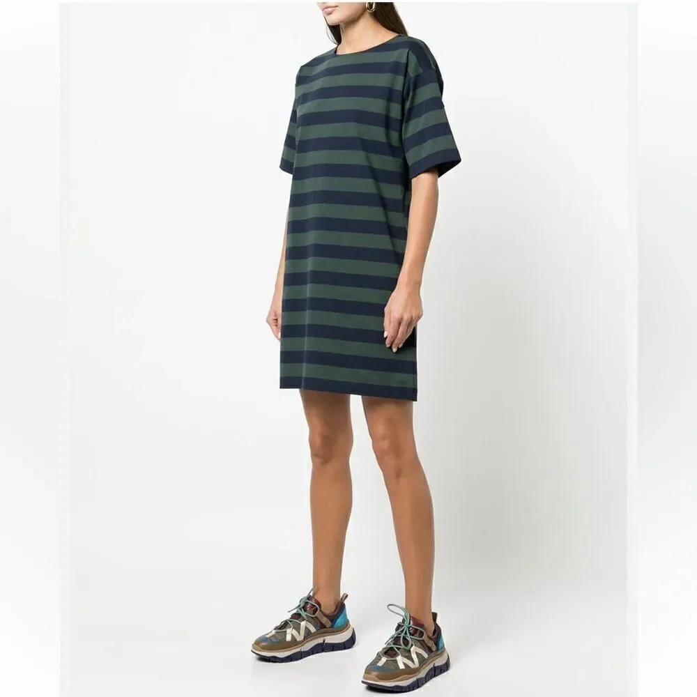 WOMENS TORY BURCH S STRIPED JERSEY  T-SHIRT DRESS SIZE XS